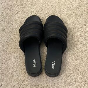MIA Black Sandals Minimalist Design | Size 10